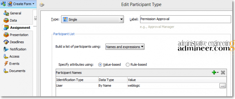 SOA Human Task: Applying Assignee – Principal Problem
