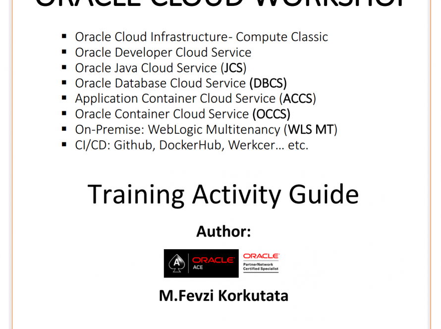 Training Activity Guide Cover Page by M.Fevzi Korkutata