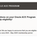 2024–2025 Oracle ACE Pro Ödülü