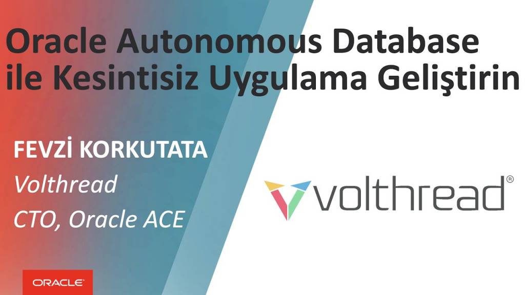 Oracle Autonomous Database ile Kesintisiz Geliştirme: Yeni YouTube ...