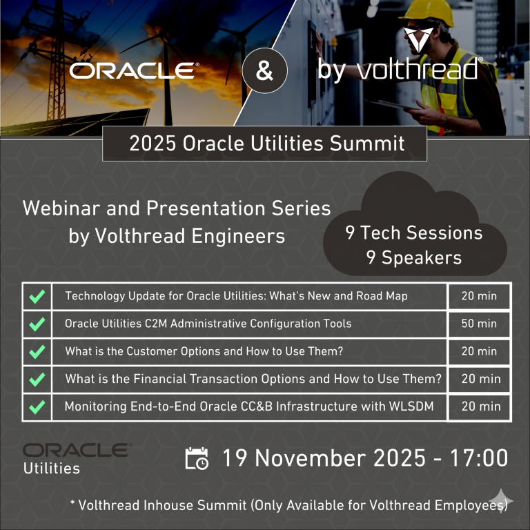 Oracle Utilities Summit 2025 by Volthread Engineers