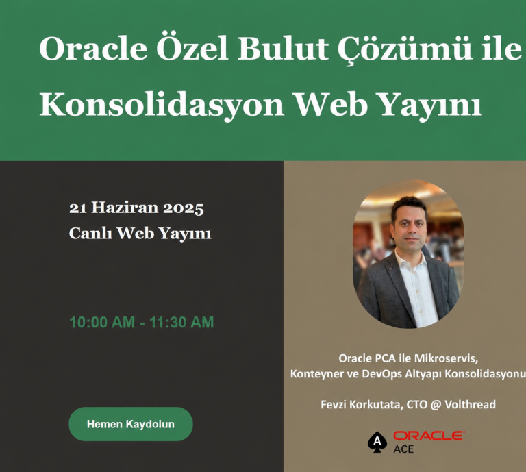 Oracle PCA Webinar: Mikroservis, DevOps ve Altyapı Konsolidasyonu